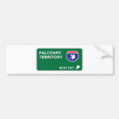 Falconry Next Exit Bumpersticker (Voorkant)
