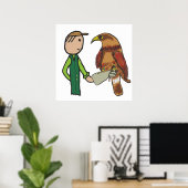 Falconry Poster (Thuiskantoor)