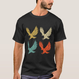 Falconry Retro  Eagle and Hawk and Falcon T-shirt
