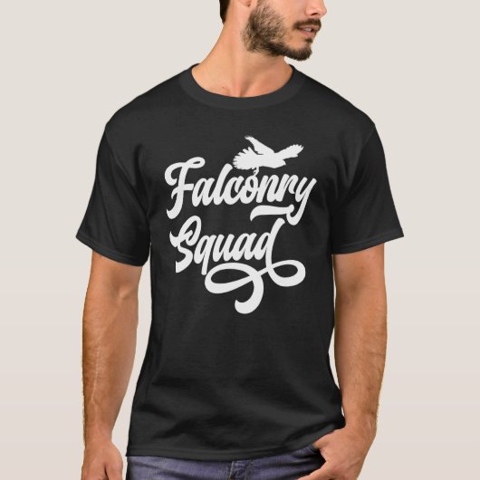 Falconry Squad Falcon Hunting Master Falconer 1 T-shirt (Voorkant)