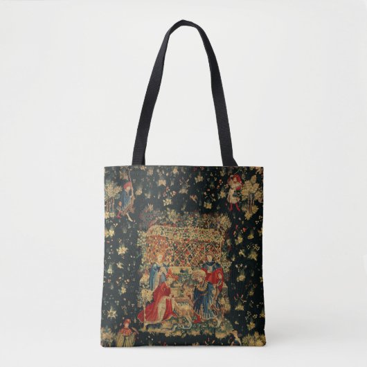FALCONS BATH Red Blue Antiek medieval Tote Bag (Voorkant)
