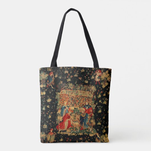 FALCONS BATH Red Blue Antiek medieval Tote Bag (Achterkant)