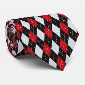 Falcons Colors Argyle Pattern Stropdas (Opgerold)