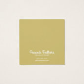 Falcons en Rozen die Ketting juwelen vertonen Vierkante Visitekaartjes (Achterkant)