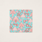 Falcons en Rozen die Ketting juwelen vertonen Vierkante Visitekaartjes (Voorkant)