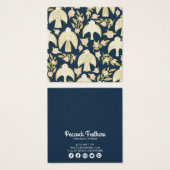 Falcons en Rozen die Ketting juwelen vertonen Vierkante Visitekaartjes (Voorkant /achterkant)