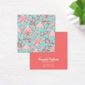 Falcons en Rozen die Ketting juwelen vertonen Vierkante Visitekaartjes (Bureau)