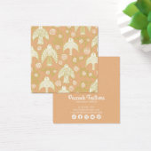 Falcons en Rozen die Ketting juwelen vertonen Vierkante Visitekaartjes (Bureau)