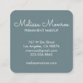 Falcons en Rozen Elegant Boho Vierkante Visitekaartje (Achterkant)