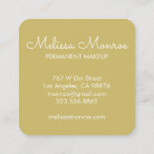 Falcons en Rozen Elegant Boho Vierkante Visitekaartje (Achterkant)