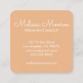 Falcons en Rozen Elegant Boho Vierkante Visitekaartje (Achterkant)