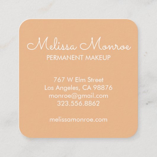 Falcons en Rozen Elegant Boho Vierkante Visitekaartje (Achterkant)