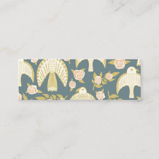 Falcons en Rozen Elegant Mini Visitekaartje (Voorkant)