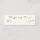 Falcons en Rozen Elegant Mini Visitekaartje (Achterkant)