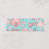 Falcons en Rozen Elegant Mini Visitekaartje (Voorkant)