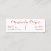 Falcons en Rozen Elegant Mini Visitekaartje (Achterkant)