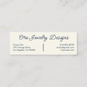 Falcons en Rozen Elegant Mini Visitekaartje (Achterkant)