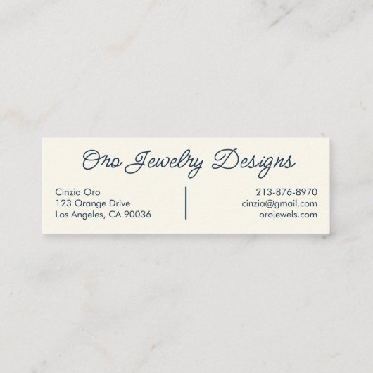 Falcons en Rozen Elegant Mini Visitekaartje (Achterkant)