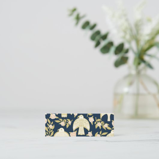 Falcons en Rozen Elegant Mini Visitekaartje (Staand voorkant)