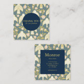 Falcons & Rozen Chique Elegante Orde Dank u Vierkante Visitekaartje (Voorkant / Achterkant)