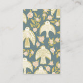 Falcons & Rozen Elegant Geïllustreerd Patroon Cust Visitekaartje (Voorkant)