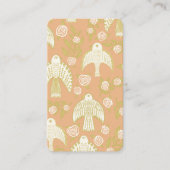 Falcons & Rozen Elegant geïllustreerd Visitekaartje (Voorkant)