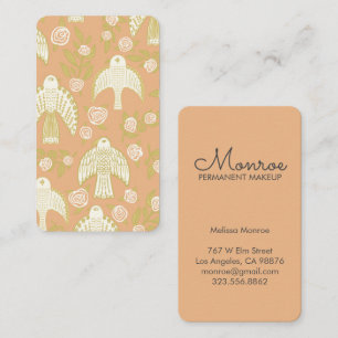 Falcons & Rozen Elegant geïllustreerd Visitekaartje