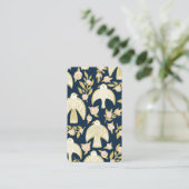 Falcons & Rozen Elegant geïllustreerde marine Visitekaartje (Staand voorkant)