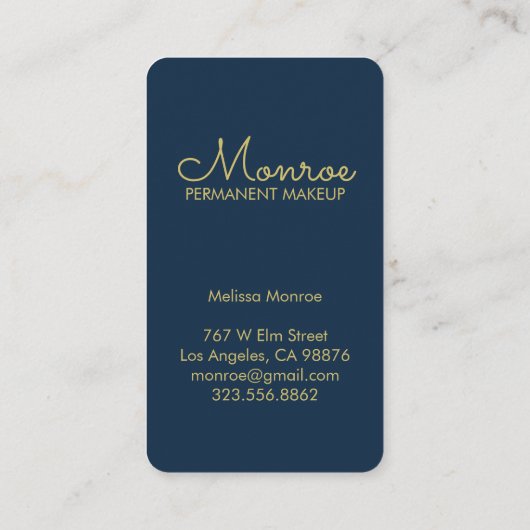 Falcons & Rozen Elegant geïllustreerde marine Visitekaartje (Achterkant)