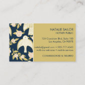 Falcons & Rozen - uniek modern publiek Visitekaartje (Achterkant)