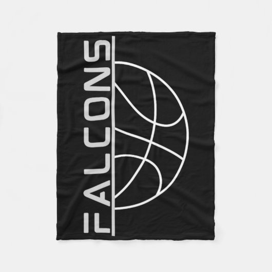 Falcons Sketll Fleece Deken (Voorkant)