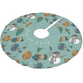 Falda árbol de navidad con muñeco de nieve kerstboom rok (Gekanteld)