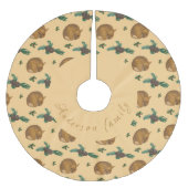 Falda árbol navidad con cervatillo y ramas. kerstboom rok (Voorkant)