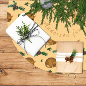 Falda árbol navidad con cervatillo y ramas. kerstboom rok