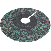 Falda árbol navidad con hojas de acebo kerstboom rok (Gekanteld)