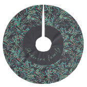 Falda árbol navidad con hojas de acebo kerstboom rok (Voorkant)