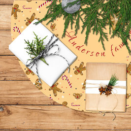 Falda de árbol de Navidad con galletas navideñas Kerstboom Rok