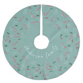 Falda para Árbol de Navidad, candy cane Kerstboom Rok (Voorkant)