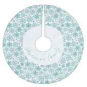Falda para árbol de navidad, diseño copos nieve kerstboom rok (Voorkant)