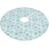 Falda para árbol de navidad, diseño copos nieve kerstboom rok (Gekanteld)