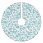 Falda para árbol de navidad, diseño copos nieve kerstboom rok (Voorkant)