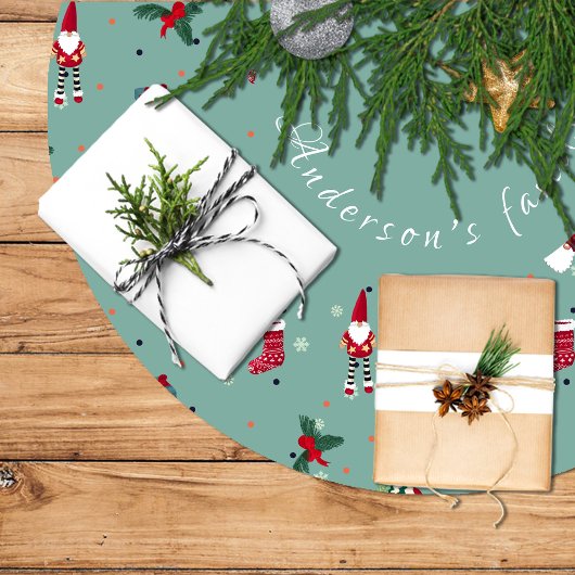 Falda Para El Árbol De Navidad Santa Claus Kerstboom Rok