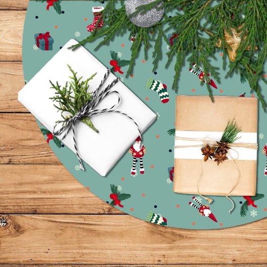 Falda Para El Árbol De Navidad Santa Claus Kerstboom Rok