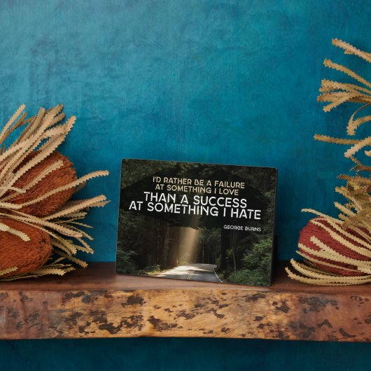 Falen in iets waar ik van hou fotoplaat (Zijkant)