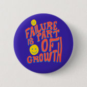 Falen is onderdeel van groei - Motivatie Button (Voorkant)