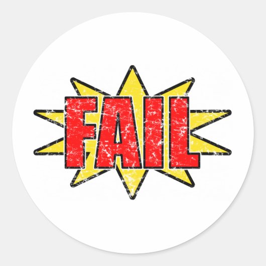 falen ronde sticker (Voorkant)