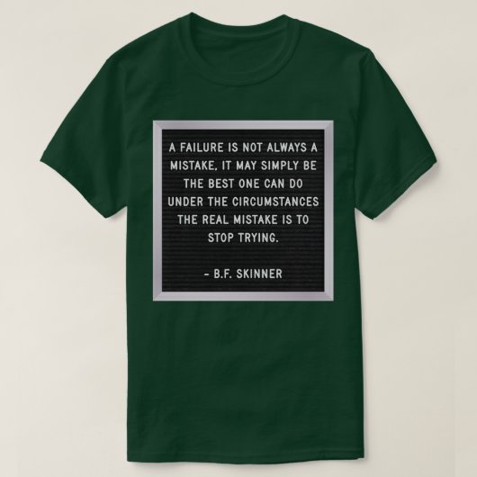 Falen van BF Skinner letterboard T-shirt (Design voorkant)