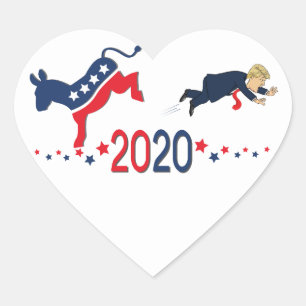 Falen van Donald Trump in 2020 Hart Sticker