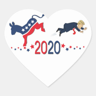 Falen van Donald Trump in 2020 Hart Sticker