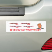 FALEN VAN TRUMP BUMPERSTICKER (Op auto)
